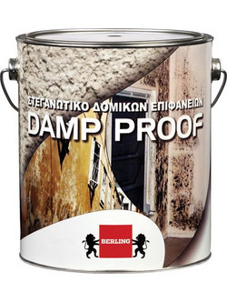 Berling Damp Proof Επαλειφόμενο Ακρυλικό Μονωτικό Ταράτσας Γκρι 3lt