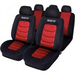 Sparco SPC1019RS Set Black/Red 9τμχ