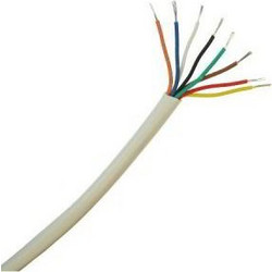 ALARM CABLE WHITE 1m 8 X 0.22 mm ΚΑΛΩΔΙΟ ΣΥΝΑΓΕΡΜΟΥ ΛΕΥΚΟ FTT8-004