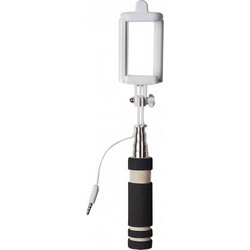 Selfie Stick Mini Μαύρο με Καλώδιο Jack 3.5mm SF121