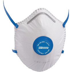 FF-Group Μάσκα Εργασίας με Βαλβίδα V-210SLV FFP1NR 36456 Λευκή