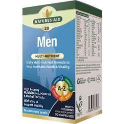 Natures Aid Men Health & Vitality 30 Κάψουλες