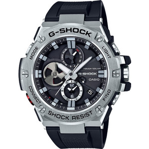 Casio G-Shock Ανδρικό Ρολόι Χρονογράφος Solar με Μαύρο Καουτσούκ Λουράκι GST-B100-1AER Casio G-Shock Ανδρικό Ρολόι Χρονογράφος Solar με Μαύρο Καουτσούκ Λουράκι GST-B100-1AER