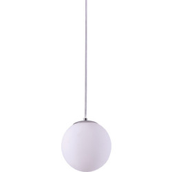Home Lighting Alessia Κρεμαστό Φωτιστικό Οροφής Μπάλα Μονόφωτο E14 Λευκό 77-3709