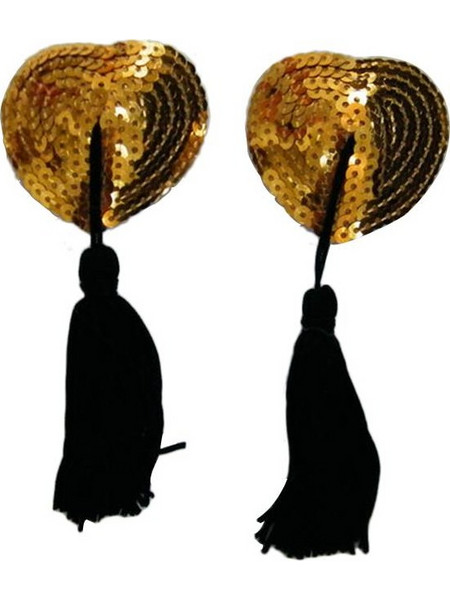 Gold Nipple cover with tussock