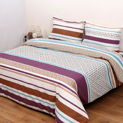 Viopros Σετ Σεντόνια Μονά Φανελένια 165x265 38654 Μπεζ