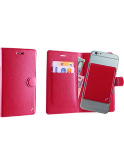 VOLTE-TEL LEATHER BOOK 3M ΘΗΚΗ UNIVERSAL 4.0in-4.6in MAGNET RED VOLTE-TEL