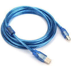 Blue USB Cable A Male to B Male Cord for Printer/Scanner 1.5M