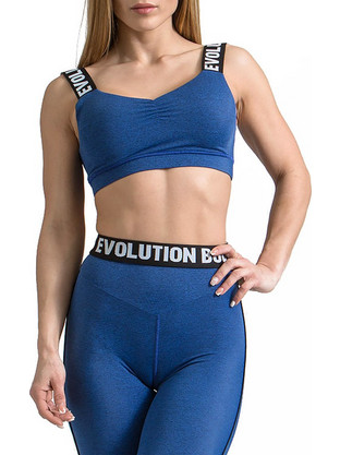Evolution Body Αθλητικό Μπουστάκι με Μέτρια Στήριξη Μπλε 2325-Blue