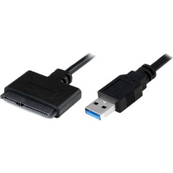 Powertech Καλώδιο USB 3.0 to SATA 0.2m Black