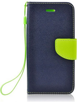 Θήκη OEM Fancy Book για Nokia 6.1 Flip Cover Navy Lime