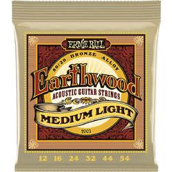 Ernie Ball 2003 Earthwood Σετ 6 Χορδές Ακουστικής Κιθάρας 80/20 Bronze 12-54" Medium Tension