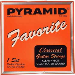 Pyramid 341 200 Favorite Σετ 6 Χορδές Κλασικής Κιθάρας Nylon Medium Tension
