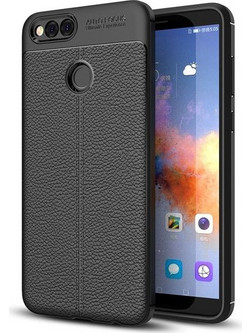Θήκη TECH PROTECT LEATHER για HUAWEI HONOR 7X - ΜΑΥΡΟ