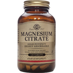 Solgar Magnesium Citrate 200mg 120 Ταμπλέτες