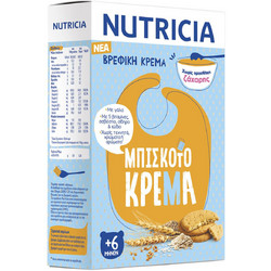 Nutricia Βρεφική Μπισκοτόκρεμα 6m+ Χωρίς Ζάχαρη 300gr