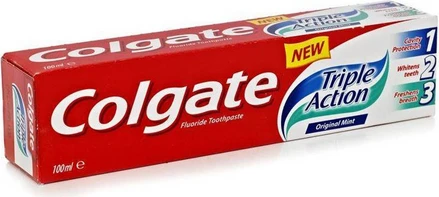 Colgate Triple Action Original Mint Οδοντόκρεμα για Λεύκανση 100ml ...