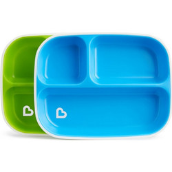 Munchkin Splash Divided Plates Πράσινο Μπλε 2τμχ