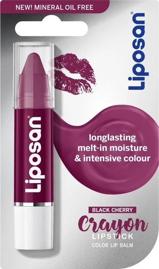 LIPOSAN CRAYON moisturizing intense color black cherry - AliExpress