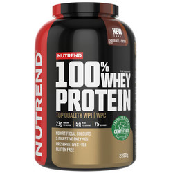 Nutrend 100% Whey Chocolate Cocoa Πρωτεΐνη Ορού Γάλακτος Γράμμωσης Χωρίς Γλουτένη 2.25kg