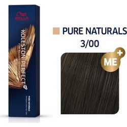 Wella Koleston Perfect Me+ Pure Naturals 3/00 Καστανό Σκούρο Έντονο Φυσικό Μόνιμη Βαφή Μαλλιών 60ml