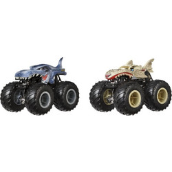 Mattel Hot Wheels Monster Trucks Φορτηγά Σετ των 2 Διάφορα Σχέδια FYJ64