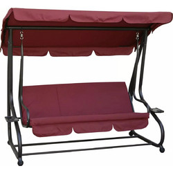 Velco Τριθέσια Κούνια Μεταλλική Κόκκινη 36-09861-16/10Α