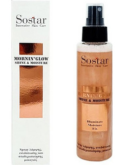 Sostar Mornin'Glow Shine & Moisture Ενυδατικό Mist Καθαρισμού Προσώπου 125ml