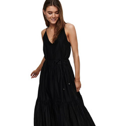 Only Maxi Καλοκαιρινό Καθημερινό Φόρεμα Μαύρο 15235762