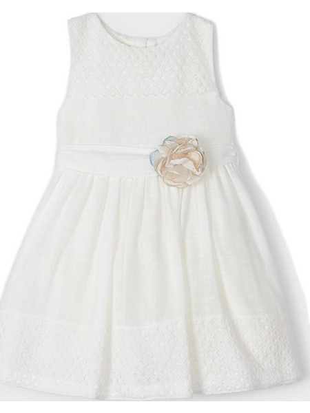 Mayoral Παιδικό Φόρεμα Λευκό 23-03910-010