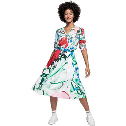 Gant 4400033 Σατέν Μίντι Φούστα White/Green