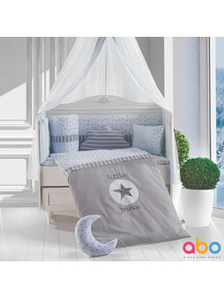 Abo Little Prince Σετ Κούνιας 70x140cm Blue 9τμχ