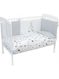 BimbiDreams Indian Σετ Κούνιας Grey 3τμχ