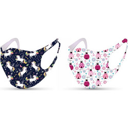 Tili Kids Face Mask Unicorns & Ladybugs 2τμχ