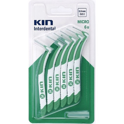 KIN Μεσοδόντια Βουρτσάκια 0.9mm Πράσινα 6τμχ