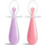 Munchkin Gentle Spoons Σετ Βρεφικά Κουτάλια Σιλικόνης 6m+ Ροζ Λιλά 2τμχ