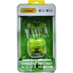 Andowl Q-BQS21 Ακουστικά Bluetooth Earbud Green