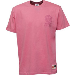 Russell Athletic Ανδρικό Αθλητικό T-Shirt Ροζ A4-707-1-376