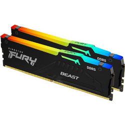 Kingston Fury Beast RGB 32GB (2X16GB) DDR5 RAM 6000MHz C30 Black RGB EXPO