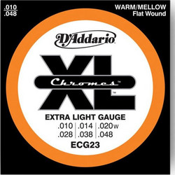 D'Addario ECG-23 Σετ 6 Χορδές Ηλεκτρικής Κιθάρας Stainless Steel 10-48" Extra Light Tension