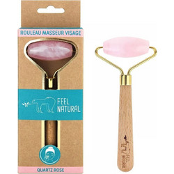 Feel Natural Rose Quartz Roller με Πέτρα Χαλαζία
