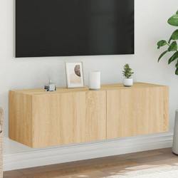 vidaXL Έπιπλο Τηλεόρασης Ξύλινο Sonoma με Φωτισμό Led Μ100xΠ35xΥ31cm 837297