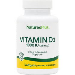 Nature's Plus Vitamin D3 1000iu 30 Μαλακές Κάψουλες