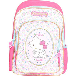 SunCe Hello Kitty Σχολική Τσάντα Πλάτης Δημοτικού Λευκή Ροζ CMY-5520