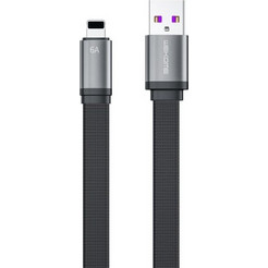 WK King Series Flat USB-A to Lightning Cable 1.5m Black WDC-156