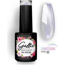 Gellie Unicorn 02 Cat Eye Ημιμόνιμο Βερνίκι Νυχιών
