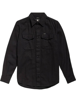 G-Star RAW Ανδρικό Πουκάμισο Βαμβακερό Μακρυμάνικο Slim Fit Μαύρο D24963-D454-B564
