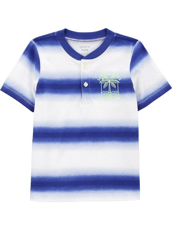 Carter's Παιδικό T-Shirt Κοντομάνικο Λευκό Royal Blue 2R026510