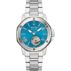 Bulova Marine Star Γυναικείο Ρολόι Αυτόματο με Ασημί Μεταλλικό Μπρασελέ 98L317 Bulova Marine Star Γυναικείο Ρολόι Αυτόματο με Ασημί Μεταλλικό Μπρασελέ 98L317