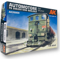 AK Automotore FS 206/207/208 Sogliola Συναρμολογούμενο Πλαστικό Μοντέλο Τρένου 1:35
